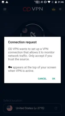 OD VPN android App screenshot 9