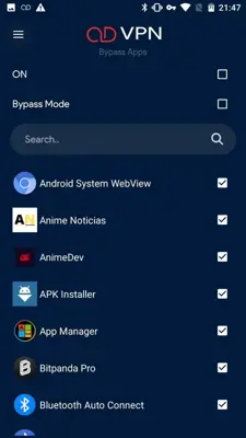 OD VPN android App screenshot 5